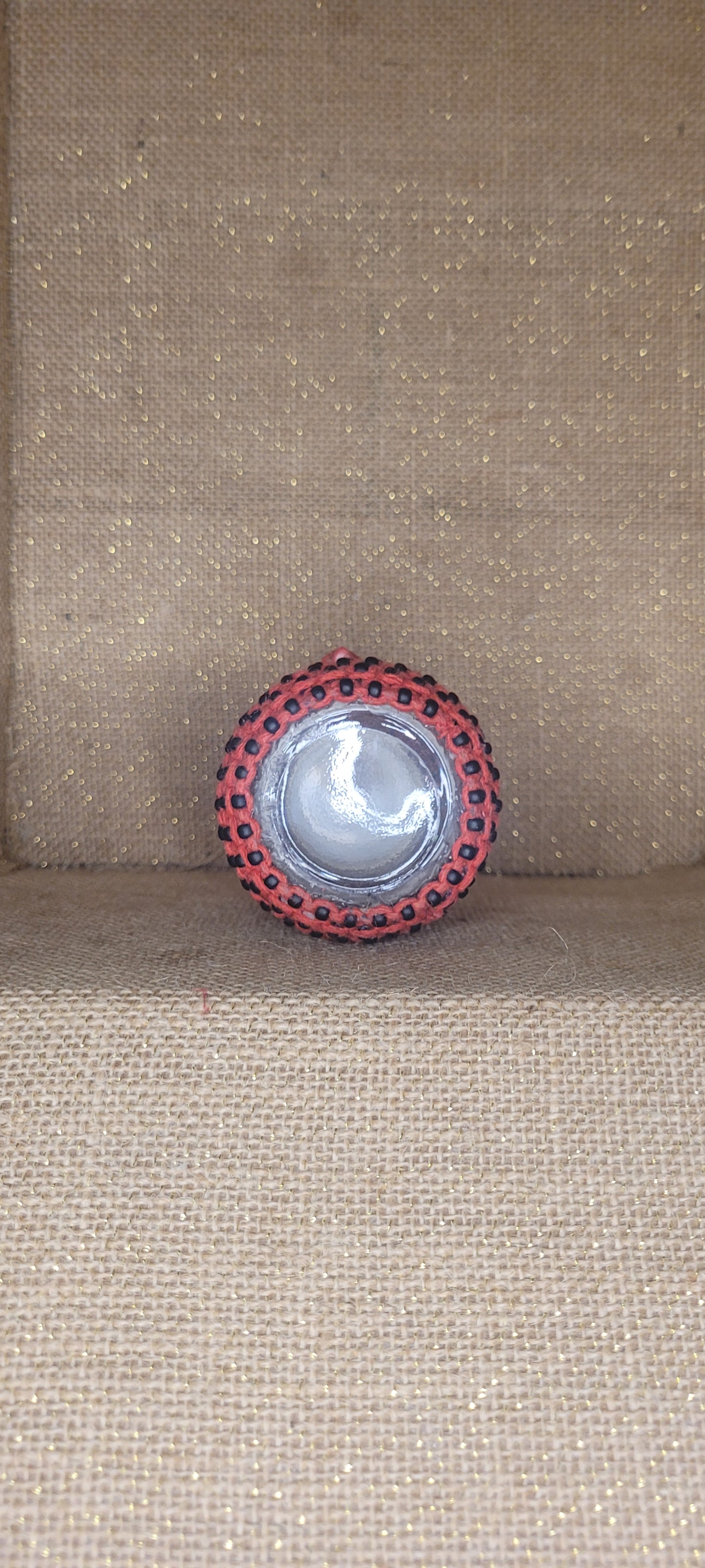 Macramé Skull Jar Container