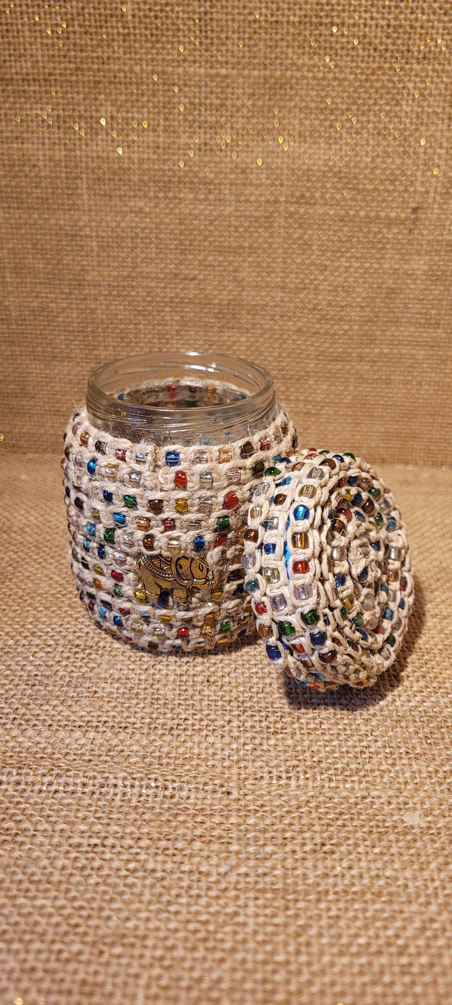 Artisan Hand-Woven Hemp & Recycled Glass