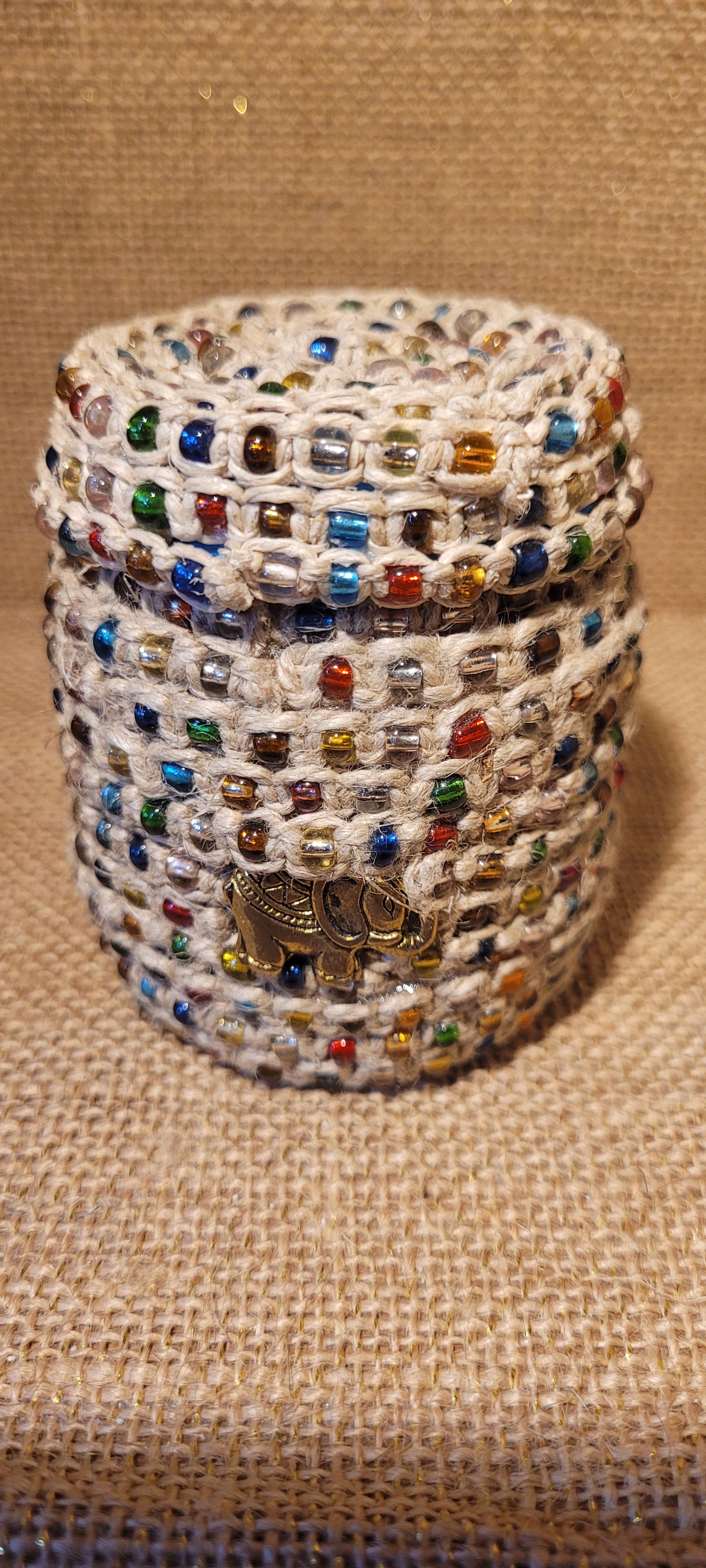 Artisan Hand-Woven Hemp & Recycled Glass