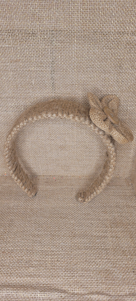 Natural Jute Flower Headband