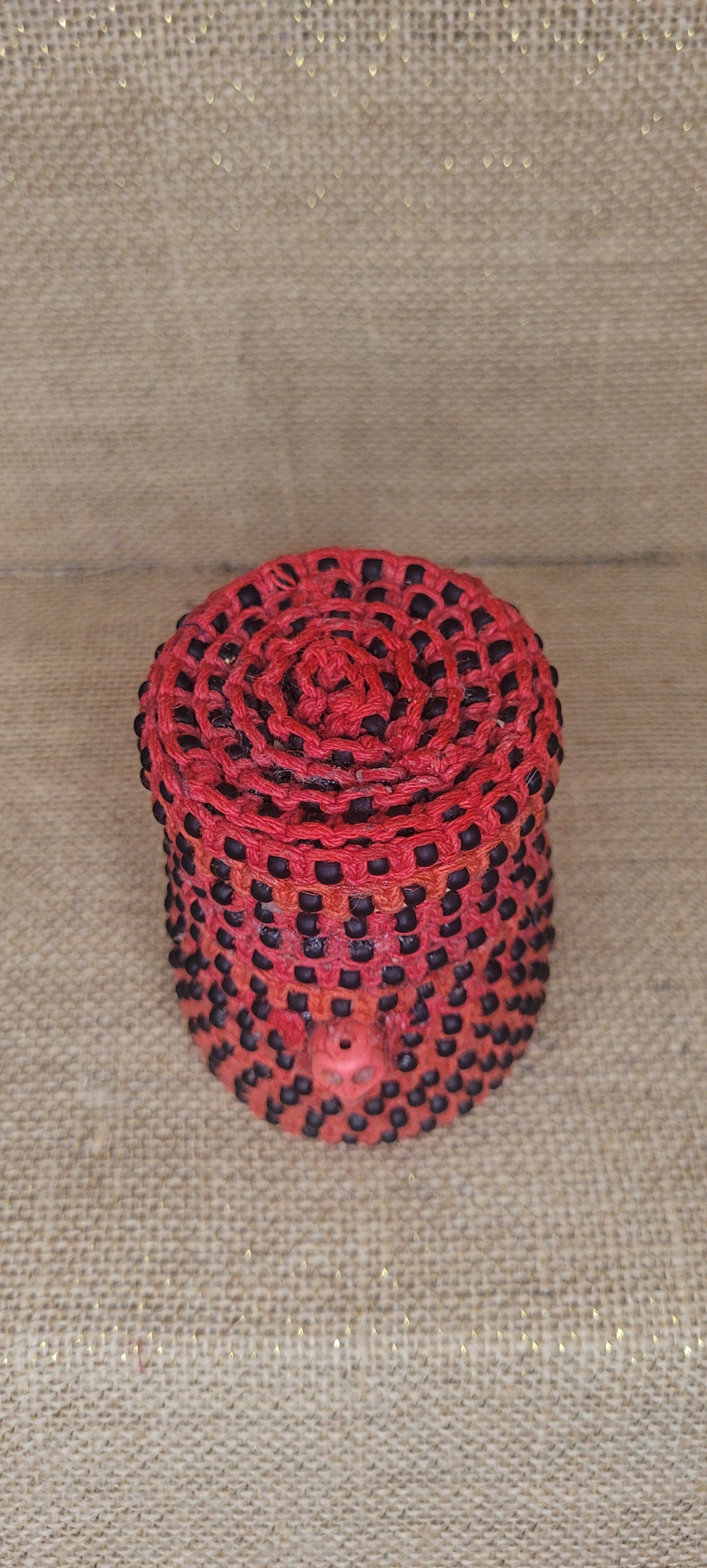 Macramé Skull Jar Container