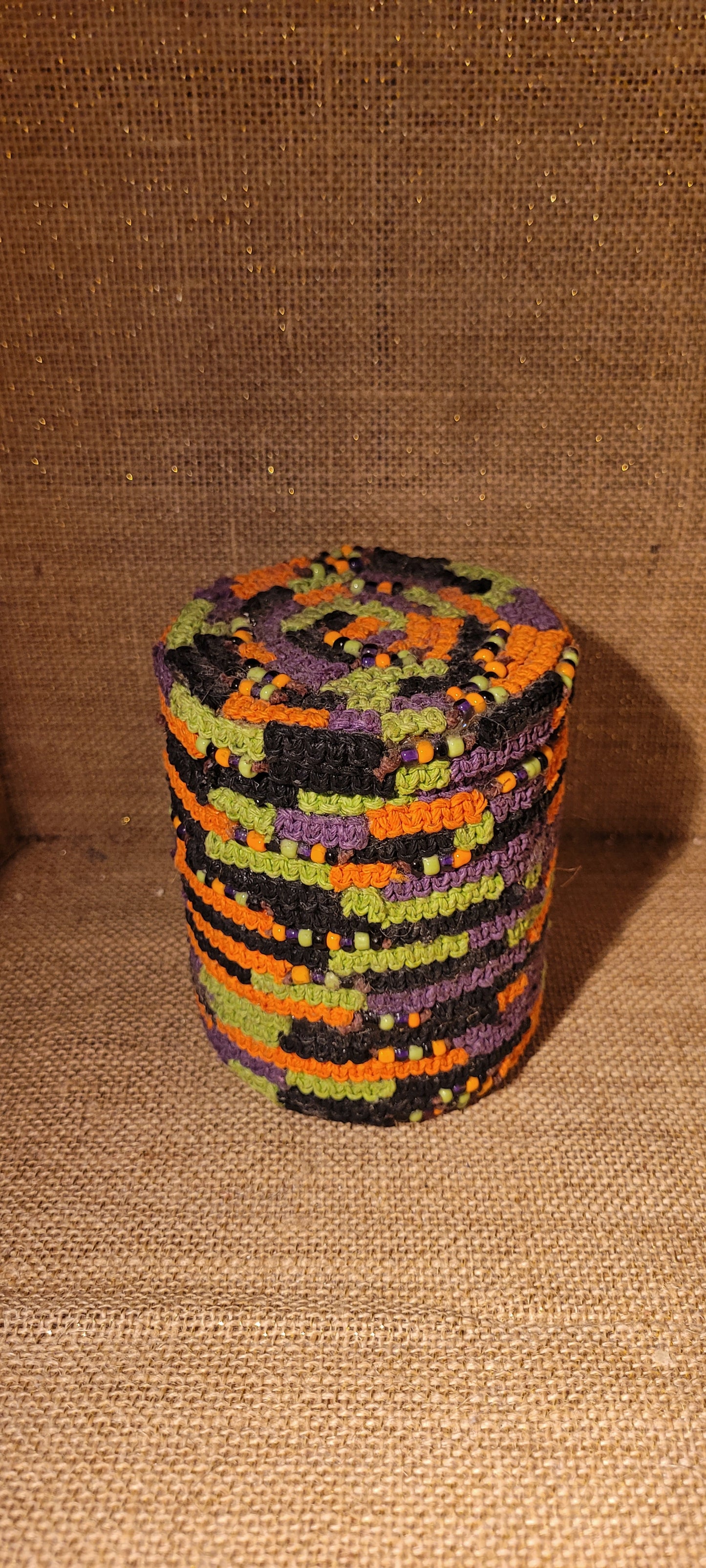 The Halloween Patch Recycled Decorative Jar