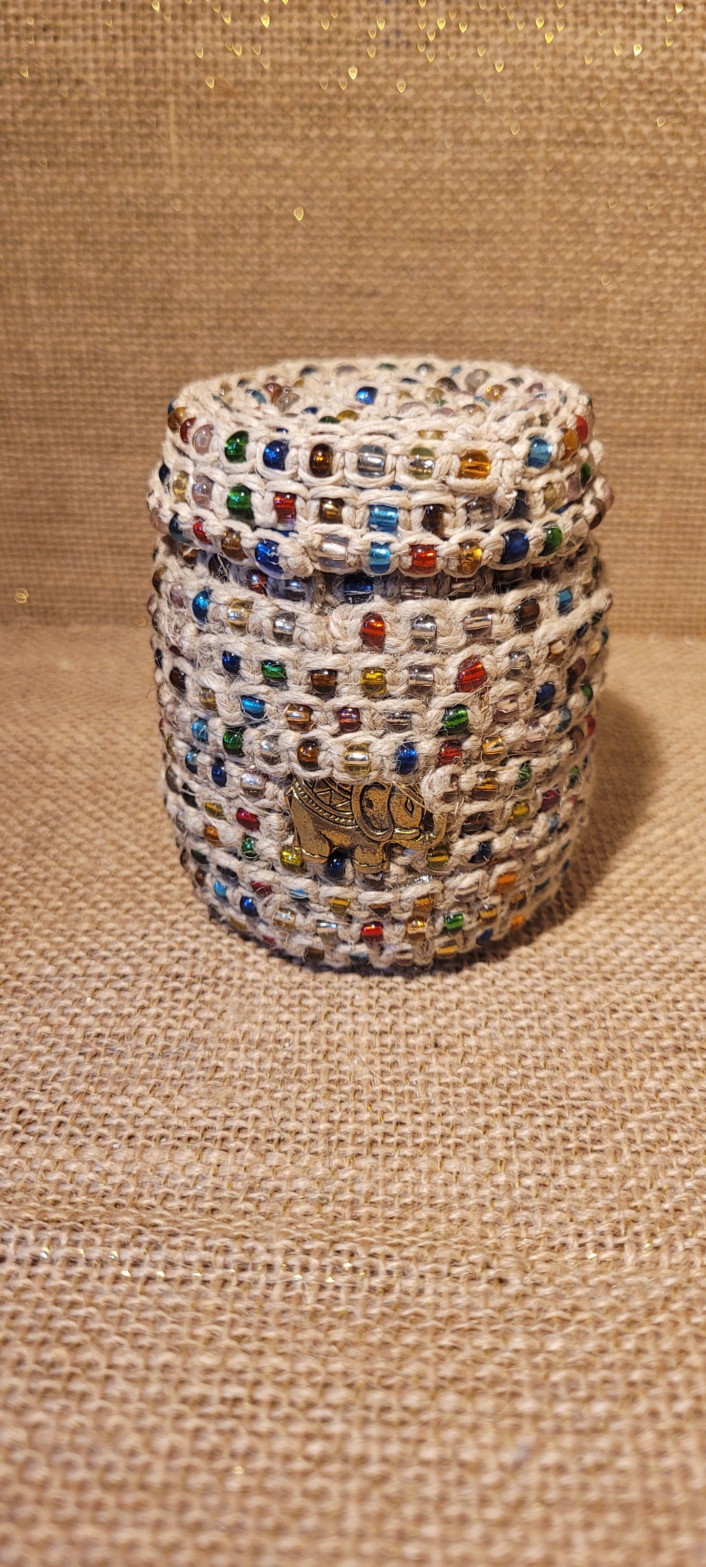 Artisan Hand-Woven Hemp & Recycled Glass