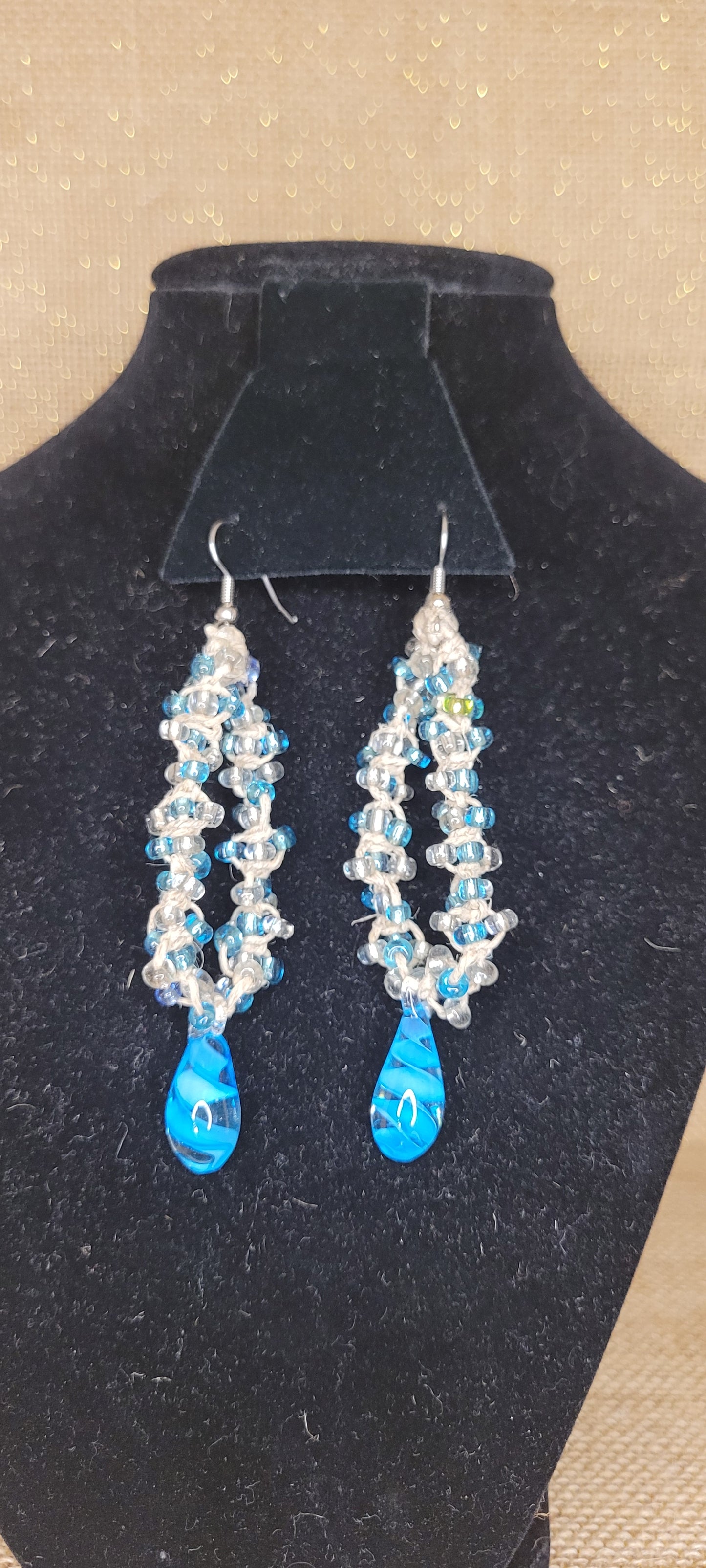 Artisan Woven 'Coastal Current' Earrings