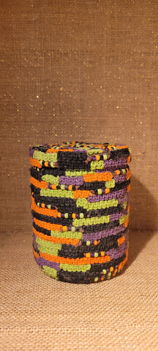 The Halloween Patch Recycled Decorative Jar