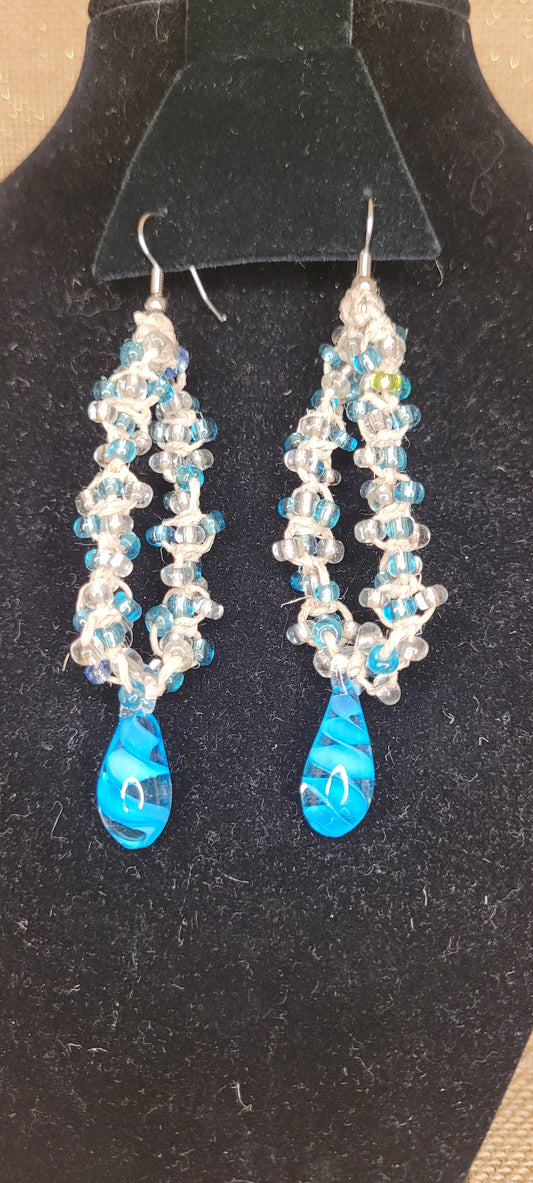 Artisan Woven 'Coastal Current' Earrings