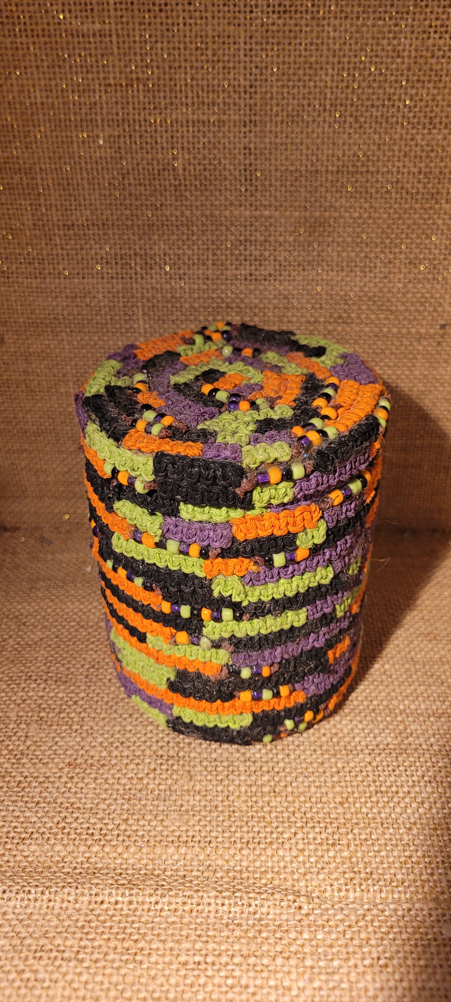 The Halloween Patch Recycled Decorative Jar