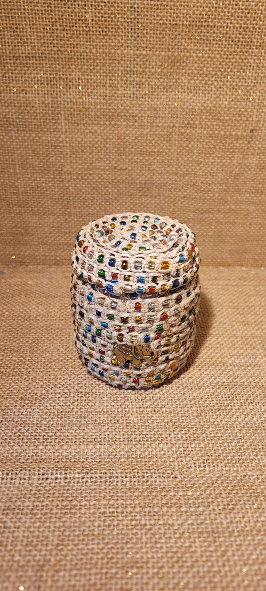 Artisan Hand-Woven Hemp & Recycled Glass