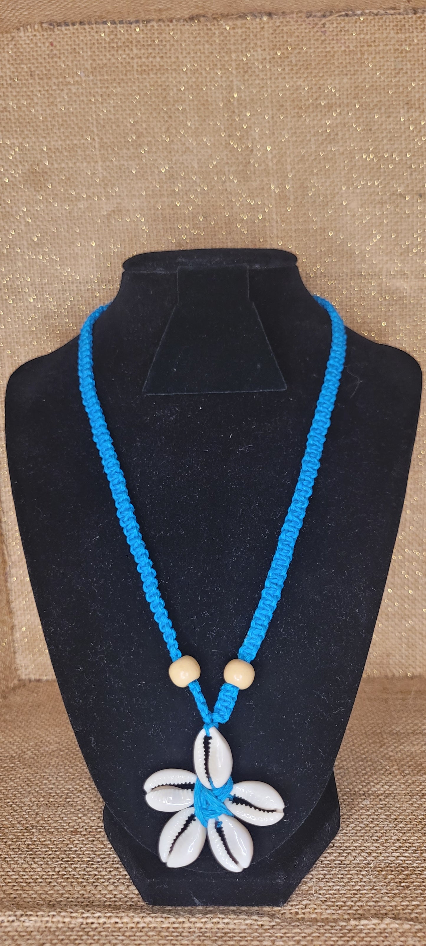 Handwoven Cowrie Shell Flower Necklace